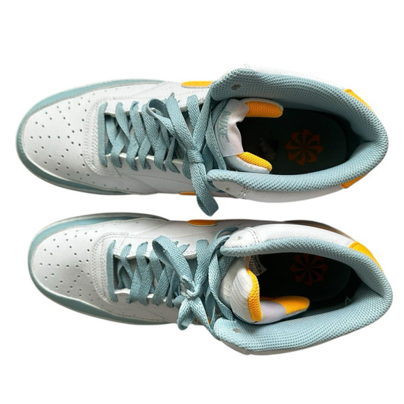 Nike Court Vision Mid Next Nature White Ocean Bliss Men's Size 11 - Picture 2 of 7